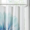 PAGED Cotton Percale Shower Curtain, Unique Floral Print Design, Machine-Washable Fabric - 3 of 4