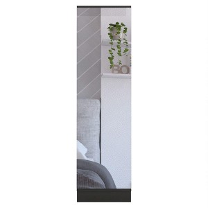 TiramisuBest Shoe Cabinet,Entry Home Shoe Cabinet,Entrance Balcony Storage Cabinet,Large Capacity Shoe Rack,Gray/Charcoal - 1 of 4