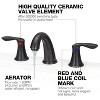 Coucheta 8" Widespread Bathroom Faucet - for 3-Hole Sink with Pop-Up Drain & Supply Lines, Available in Multiple Finishes & Pack Options - 4 of 4