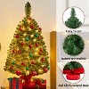 Yaheetech 2Ft/3Ft Tabletop Christmas Tree Mini Artificial Christmas Tree with Cement Base, Green - 4 of 4