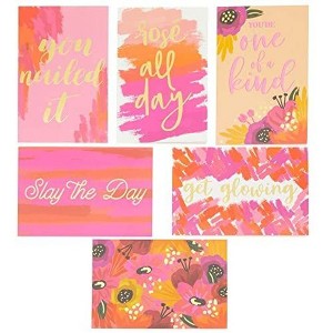 Paper Junkie 48 Pack Motivational Greeting Cards with Envelopes for All Occasion, Pink (4 x 6 In) - 1 of 4