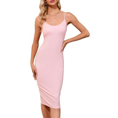 strapless open back dress Cornelia Hot Pink Strapless Maxi Dress With Oversized Bow – Club L London main image 0
