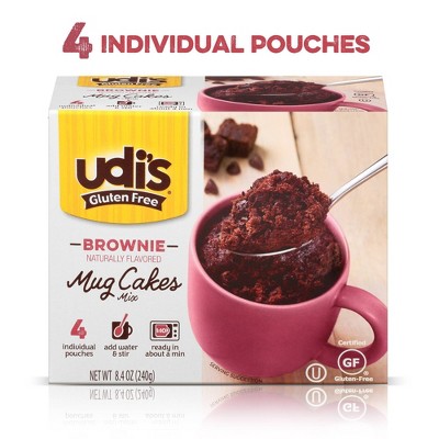 Udi's Gluten Free Chocolate Brownie Mug Cake - 8.4oz/4ct