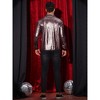 Lars Amadeus Men's Button Down Regular Fit Shiny Party Metallic Shirts - image 3 of 4