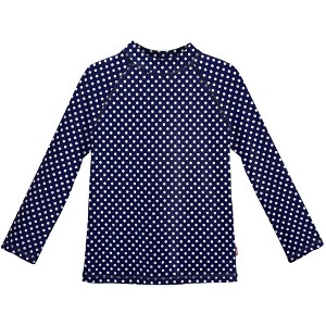 City Threads USA-Made Girls UPF 50+ Printed Long Sleeve Rashguard Tee - 1 of 3