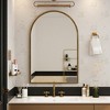VYNXARIA 36"x24" Arched Mirror,Wall Mirror for Bathroom,Vanity Mirror or Wall Decor Arch Mirror for LivingRoom Bedroom Entryway,Gold - 2 of 4