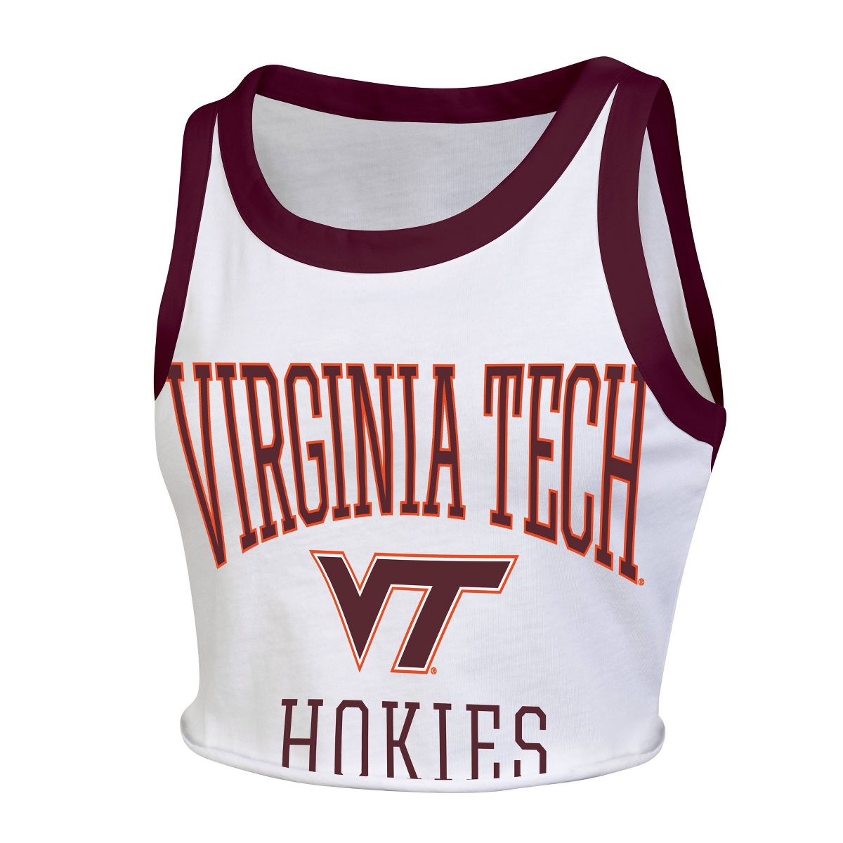 NCAA Virginia Tech Hokies Women's White Tank Top