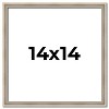 PosterPalooza | Square Classic Modern Silver Picture Frame - UV Acrylic, Foam Board Backing, Hanging Hardware - 2 of 4