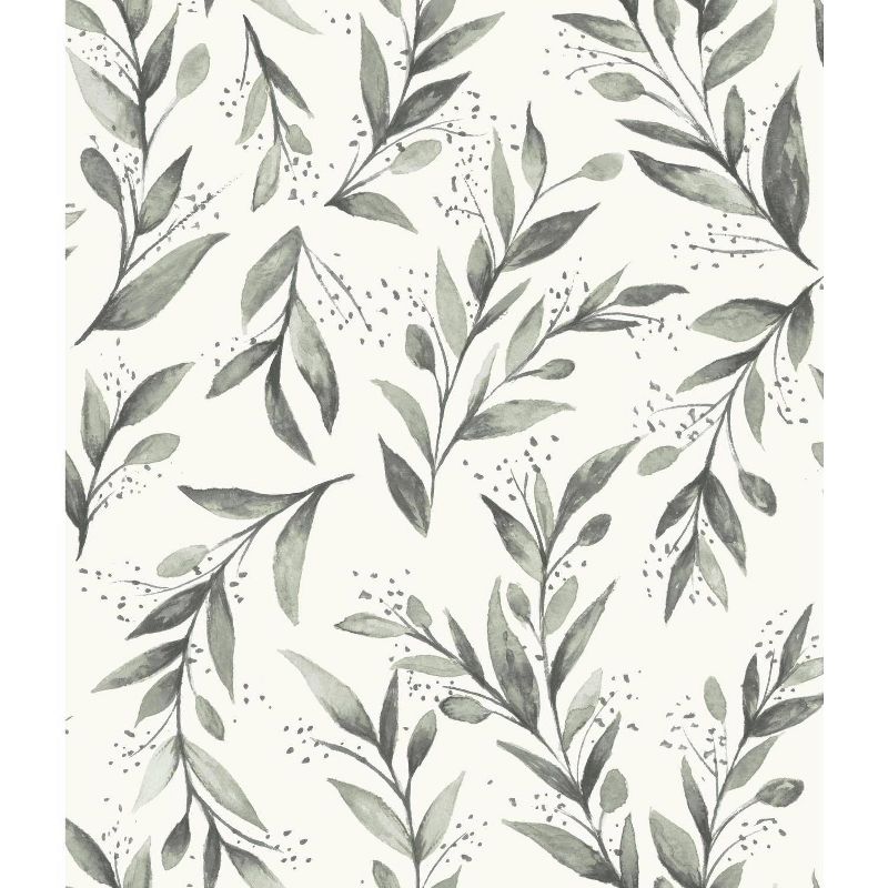 RoomMates Olive Branch Magnolia Home Wallpaper Gray, 1 of 10