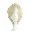 Unique Bargains Women's Wigs 12" Beige with Wig Cap - 2 of 4