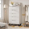 5 Dresser for Bedroom, 51" Tall Dresser, Freestanding Vertical Drawer Cabinet with Storage, Wooden Closet Storage Chest for Living Room, Hallway - 3 of 4