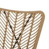 Syemin Patio Modern Accent Chairs, Outdoor Conversation Chairs, with Leisure Used, for Backyard, Garden, Beige, 24.5"*33.5"*35.5" - 3 of 4