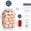 2-Pack 1.5 Gallon Fermentation Jars with Airtight Lids & Airlocks. Wide Mouth, BPA-Free for Pickles, Kimchi, Mead & Sourdough - 2 of 4