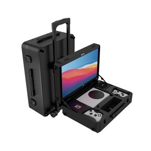 POGA PRO Premium Portable Console Travel Case incl. Trolley and 21.5'' ASUS Gaming Monitor for Xbox Series S - Black - 1 of 4