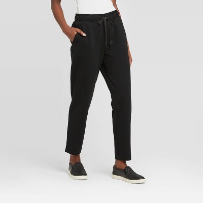 high waisted black jogger pants