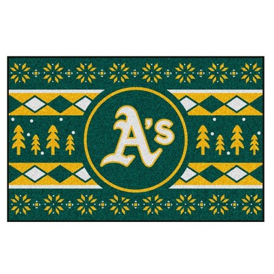 MLB Oakland Athletics 19"x30" Holiday Sweater Rug