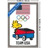 Trends International Team USA x Peanuts – Woodstock Drives the Zamboni Framed Wall Poster Prints - 3 of 4