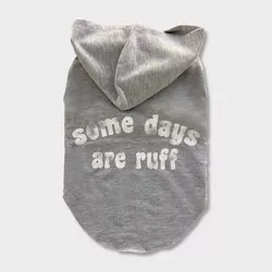 Grayson Pup 'Some Days are Ruff' Dog Hoodie - Gray