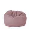 Factory Direct Partners Kids' Round Vinyl Bean Bag Mauve Purple - 2 of 4