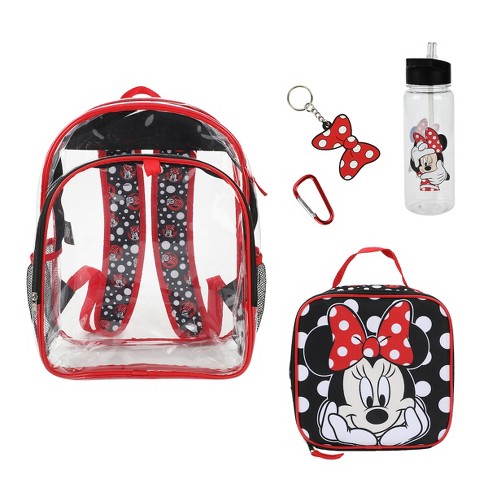 Disney Minnie Mouse 5 piece Backpack Lunchbox Set With Water Bottle Target