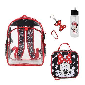 Disney’s Minnie Mouse 5-Piece Backpack & Lunchbox Set With Water Bottle