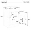 Lyngins 18" Freestanding Bathroom Vanity with Ceramic Sink, Vanity Cabinet with Door Shelf & Adjustable Shelf, Bathroom Storage Cabinet - 4 of 4