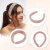 Unique Bargains Women's Fluffy Fuzzy Faux Pearl Plush Headband 1 Pc - 3 of 4