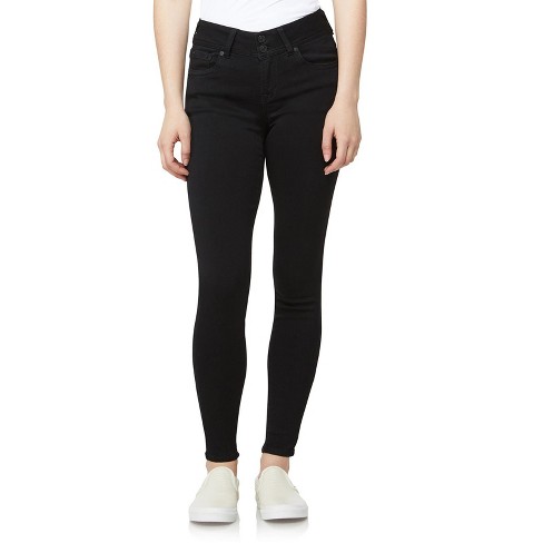 Women's Low-Rise White Super Skinny Jeans, Women's Bottoms