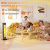 Karl Home 1500-Watt 30 in. Electric Tower Space Heater with 3 Heat Settings - 3 of 4