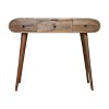 Solid Wood Walnut Dressing Table with Foldable Mirror - 2 of 4