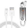 Reiko 6 FT PVC Material TYPE C USB 2.0 Data Cable In White in simple packaging - 3 of 3