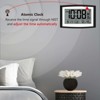 Aoibox Atomic Digital Wall Clock with Auto Time Set, Indoor Temperature & Humidity Display, Alarm Feature, Daylight Savings Adjustment - 2 of 4