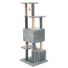 Two by Two Decatur - Gray Scratching Post Cat Furniture - 67 in. Tall - 4 of 4