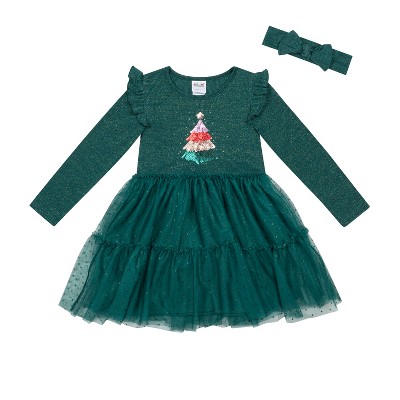 Joyful Moments Little Girl Holiday Tutu Dress