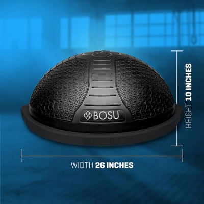 Black Rubberized Non-Skid Balance Trainer for Home Fitness