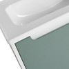 ChicFurnit Bathroom Sinks Ceramic Vanity Sink Glossy Finish with Faucet Hole for Bathroom, White, 35.6"*19.9"*7.9" - 2 of 4