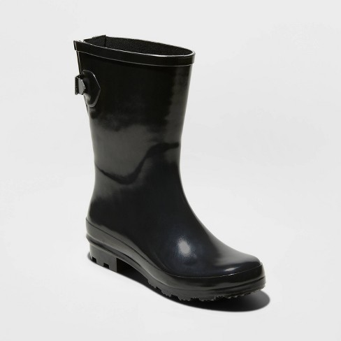 Kenmerkend hangen Amerika Women's Vicki Rain Boots - A New Day™ Jet Black 9 : Target