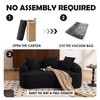 NicBex Modern Chenille Upholstered Curved Loveseat Sofa Couch with 3 Pillows,2-Seater Futon Couch Sofa for Living Room,Bedroom - 4 of 4
