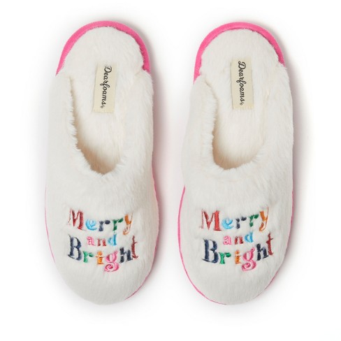 Women's Emily Puff Scuff Slippers - Stars Above™ Pink Xl : Target