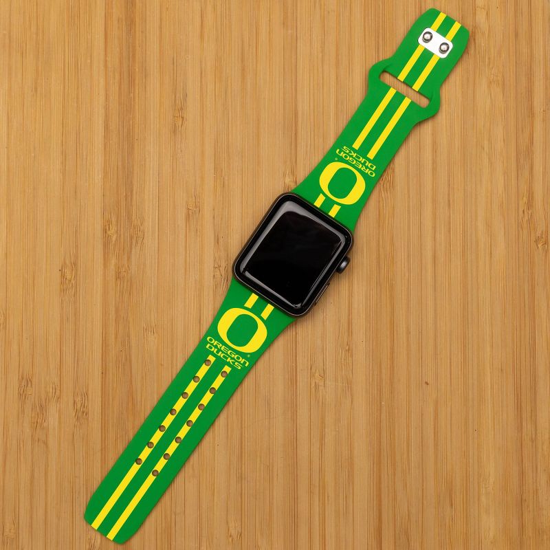 NCAA Oregon Ducks Wordmark HD Apple Watch Band, 3 of 4