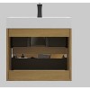 Vynxaria 24" Natural Oak Bathroom Vanity with Sink, Large Storage Wall Mounted Floating Bathroom Vanity for Modern Bathroom, Pre-assembled - 4 of 4