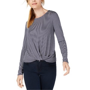 maison Jules Womens Twisted Hem Basic T-Shirt - 1 of 1