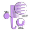 XO Curls Shower Detangling Hair Comb (Lavender), Wide Tooth Comb , Comb with Hook for Easy Hanging in Shower, Hair Comb for Curly & Wavy Hair - 3 of 4