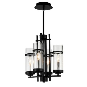 CWI Lighting Sierra 4 Light Up Mini Pendant With Black Finish - 1 of 4