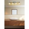 Lauren 4-Light Bathroom Vanity Wall Light - Modern Zen Design, Dimmable, Damp Rated - 4 of 4