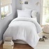 Ramona Striped Reversible Pintuck Pleated Duvet Set - 3 of 4