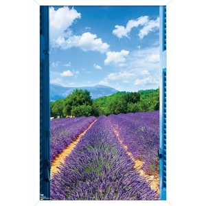 Trends International Lavender Field Framed Wall Poster Prints - 1 of 4
