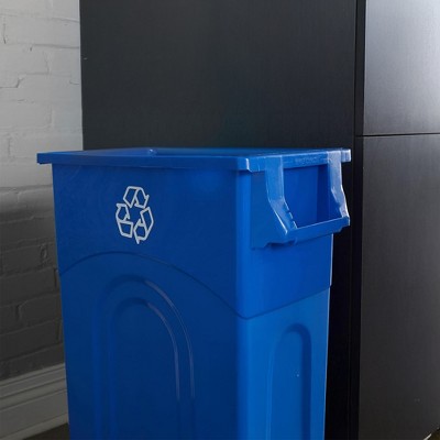 United Solutions 2 Pack 23 Gallon Kitchen Trash Cans, Tall Garbage Bins with Slim Profile and Integrated Handles, Highboy, Blue ‼️Only comes with ONE ‼️
