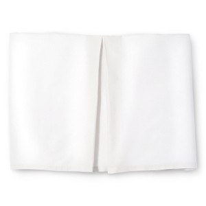 White Rizzy Home Knots Texture Bed Skirt (King)