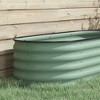 Okak High Galvanized Raised Garden Bed Kit, Elevated Outdoor Planter Box with Safety Edging, Easy DIY for Flowers, Herbs, Vegetables - 4 of 4